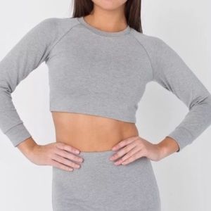 American Apparel Ponte Crop Top